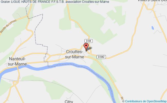 plan association Ligue Hauts De France F.f.s.t.b. Crouttes-sur-Marne