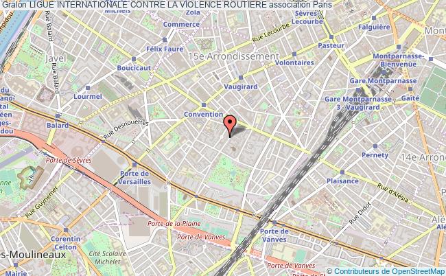 plan association Ligue Internationale Contre La Violence Routiere Paris