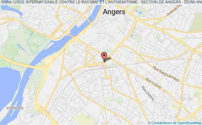 plan association Ligue Internationale Contre Le Racisme Et L'antisemitisme - Section De Angers - Licra Angers Angers