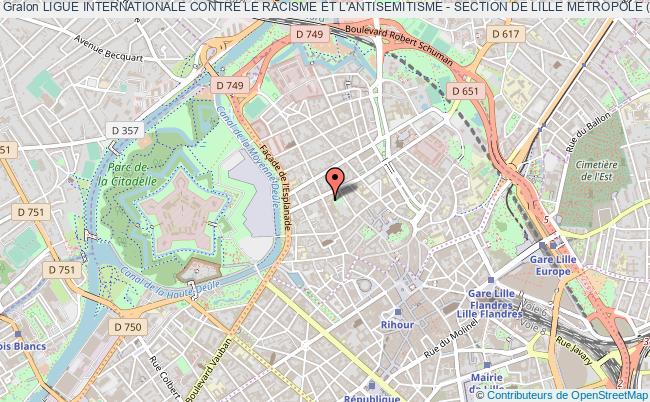 plan association Ligue Internationale Contre Le Racisme Et L'antisemitisme - Section De Lille Metropole (licra Lille Metropole) Lille