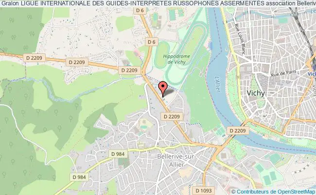 plan association Ligue Internationale Des Guides-interpretes Russophones AssermentÉs Bellerive-sur-Allier