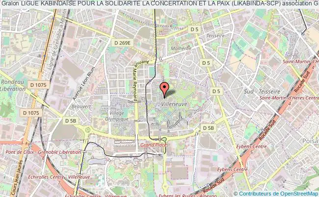 plan association Ligue Kabindaise Pour La Solidarite La Concertation Et La Paix (likabinda-scp) Grenoble