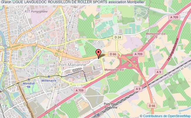 plan association Ligue Languedoc Roussillon De Roller Sports Montpellier