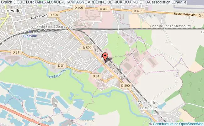 plan association Ligue Lorraine-alsace-champagne Ardenne De Kick Boxing Et Da Lunéville