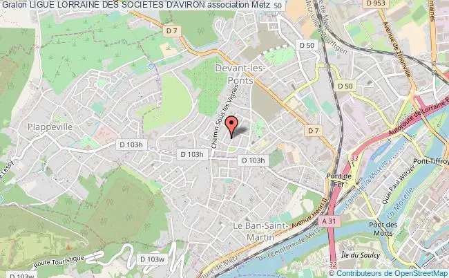 plan association Ligue Lorraine Des Societes D'aviron Metz