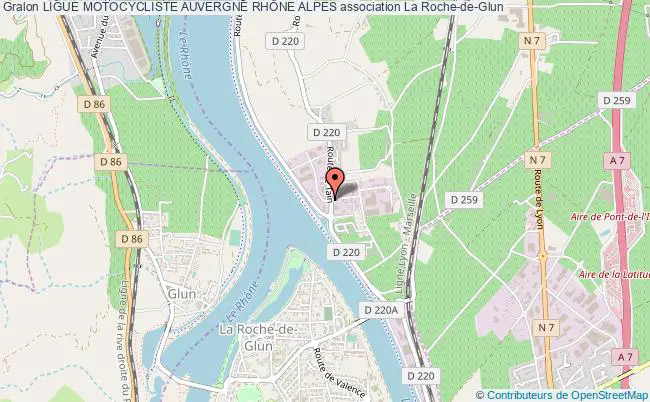 plan association Ligue Motocycliste Auvergne RhÔne Alpes Roche-de-Glun