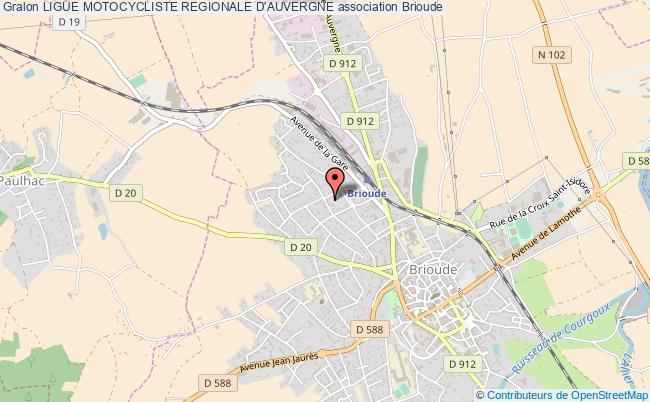 plan association Ligue Motocycliste Regionale D'auvergne Brioude