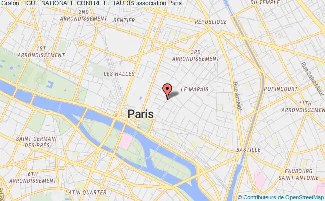 plan association Ligue Nationale Contre Le Taudis PARIS
