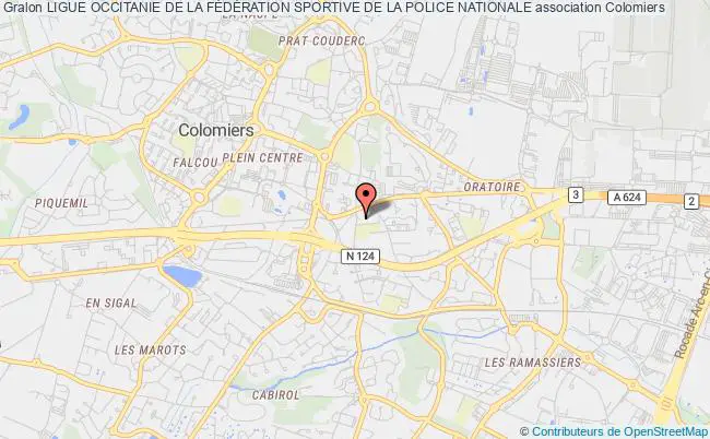 plan association Ligue Occitanie De La FÉdÉration Sportive De La Police Nationale Colomiers