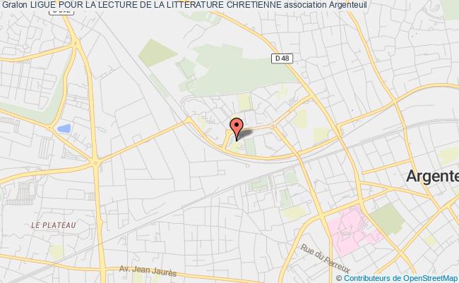 plan association Ligue Pour La Lecture De La Litterature Chretienne Argenteuil