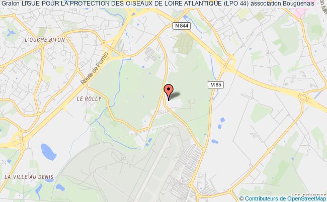 plan association Ligue Pour La Protection Des Oiseaux De Loire Atlantique (lpo 44) Bouguenais