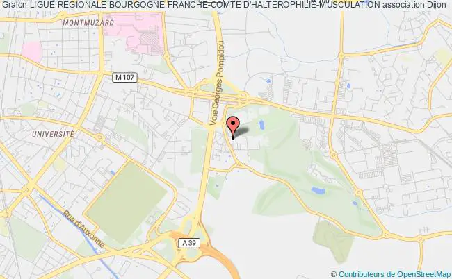 plan association Ligue Regionale Bourgogne Franche-comte D'halterophilie-musculation Dijon