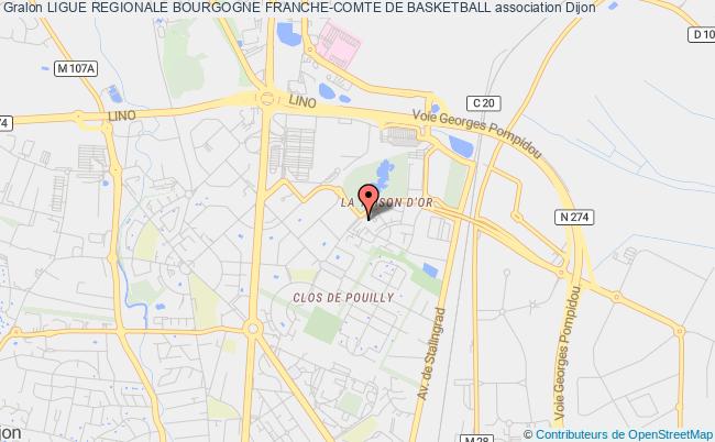 plan association Ligue Regionale Bourgogne Franche-comte De Basketball Dijon