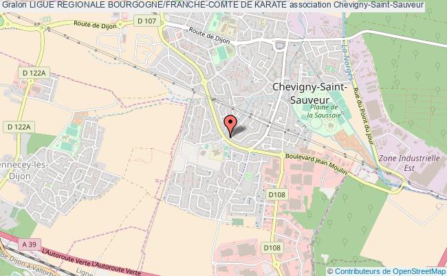 plan association Ligue Regionale Bourgogne/franche-comte De Karate Chevigny-Saint-Sauveur