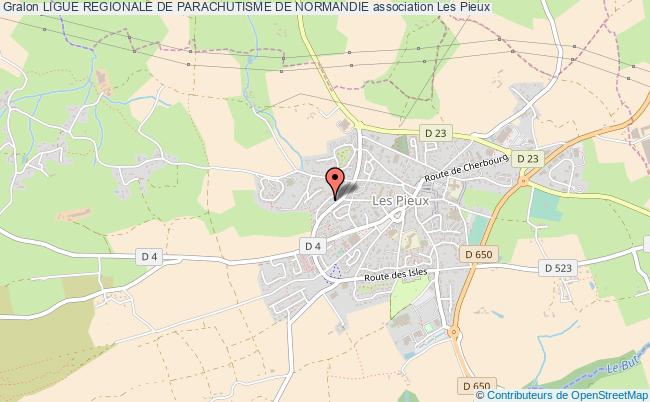 plan association Ligue Regionale De Parachutisme De Normandie Les   Pieux