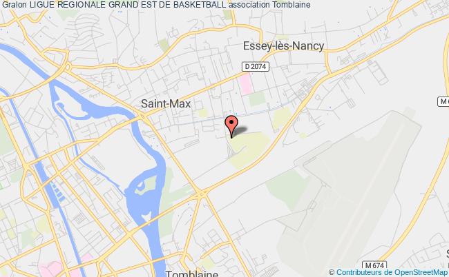 plan association Ligue Regionale Grand Est De Basketball Tomblaine