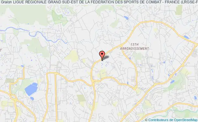 plan association Ligue RÉgionale Grand Sud-est De La FÉdÉration Des Sports De Combat - France (lrgse-fsc) Marseille