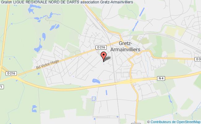 plan association Ligue Regionale Nord De Darts Gretz-Armainvilliers