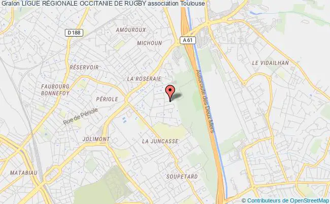 plan association Ligue RÉgionale Occitanie De Rugby Toulouse
