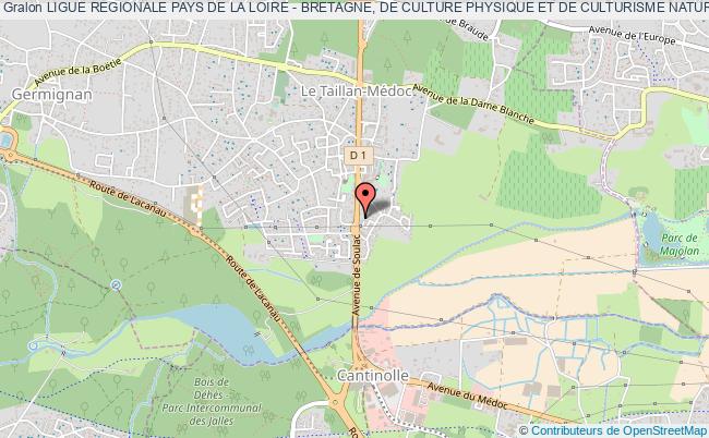 plan association Ligue Regionale Pays De La Loire - Bretagne, De Culture Physique Et De Culturisme Naturel  (lrplb -cpcn) Le    Taillan-Médoc