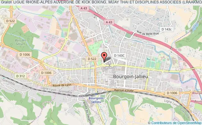 plan association Ligue Rhone-alpes Auvergne De Kick Boxing, Muay Thai Et Disciplines Associees (lraakmda) Bourgoin-Jallieu