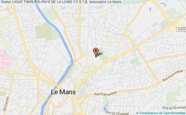 plan association Ligue Twirling Pays De La Loire F.f.s.t.b. Mans