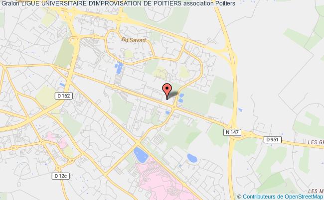 plan association Ligue Universitaire D'improvisation De Poitiers Poitiers