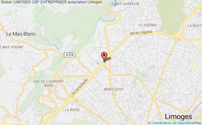 plan association Limoges Csp Entreprises Limoges