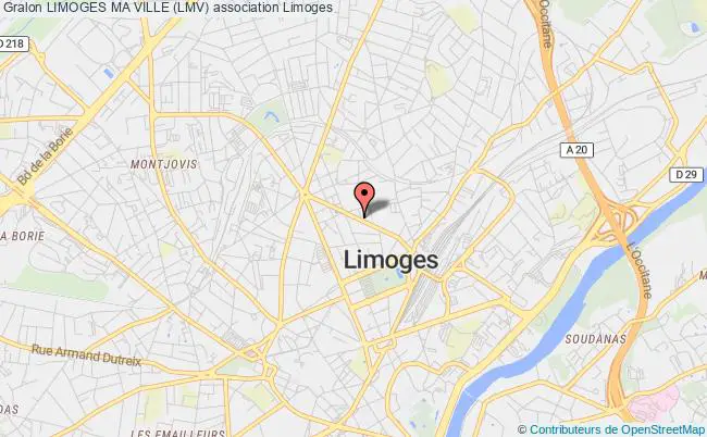 plan association Limoges Ma Ville (lmv) Limoges