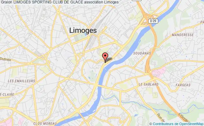plan association Limoges Sporting Club De Glace Limoges