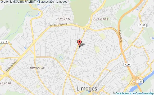 plan association Limousin Palestine Limoges