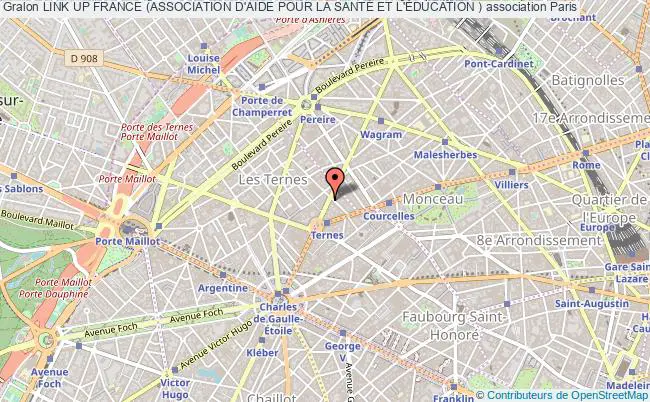 plan association Link Up France (association D'aide Pour La SantÉ Et L'Éducation ) Paris