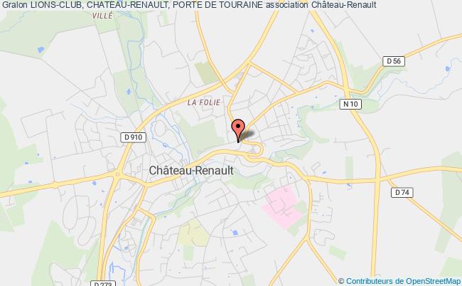 plan association Lions-club, Chateau-renault, Porte De Touraine Château-Renault