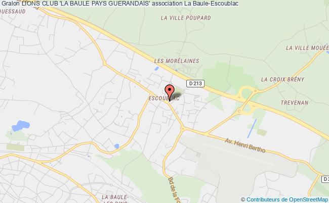 plan association Lions Club 'la Baule Pays Guerandais' La    Baule-Escoublac