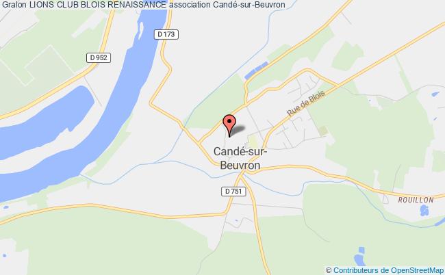 plan association Lions Club Blois Renaissance Candé-sur-Beuvron