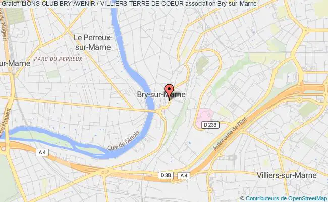 plan association Lions Club Bry Avenir / Villiers Terre De Coeur Bry-sur-Marne