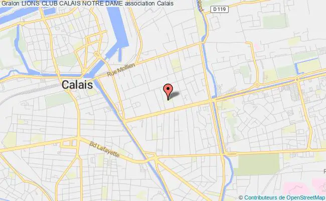 plan association Lions Club Calais Notre Dame Calais