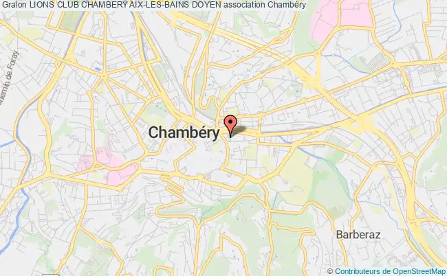 plan association Lions Club Chambery Aix-les-bains Doyen Chambéry