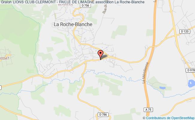 plan association Lions Club Clermont - Faille De Limagne Roche-Blanche