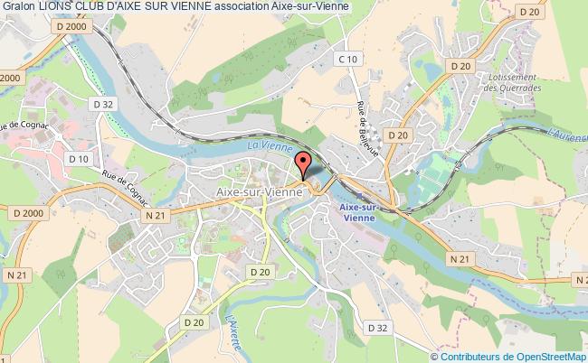 plan association Lions Club D'aixe Sur Vienne Aixe-sur-Vienne