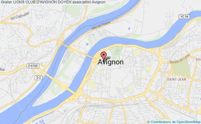 plan association Lions Club D'avignon Doyen Avignon