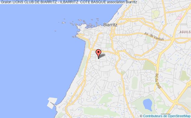 plan association Lions Club De Biarritz - Ilbarritz  Cote Basque Biarritz