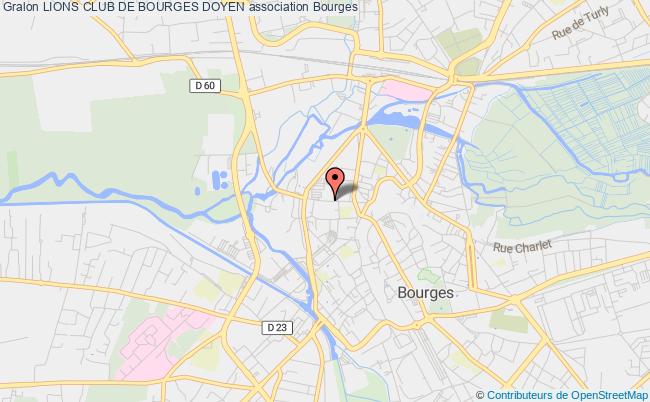 plan association Lions Club De Bourges Doyen Bourges