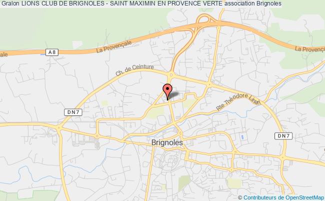 plan association Lions Club De Brignoles - Saint Maximin En Provence Verte Brignoles