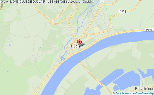 plan association Lions Club De Duclair - Les Abbayes Duclair