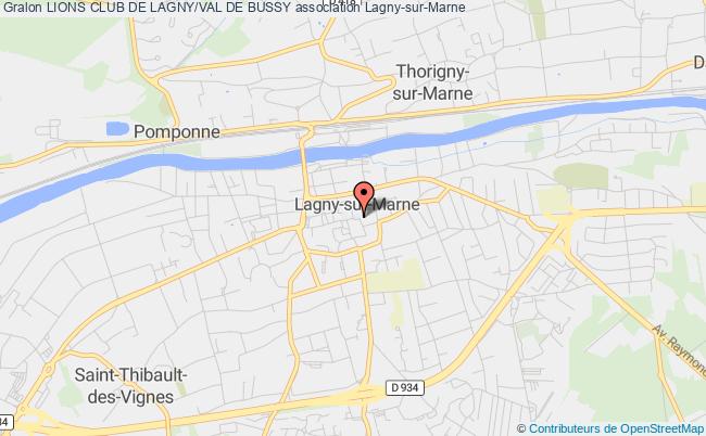 plan association Lions Club De Lagny/val De Bussy Lagny-sur-Marne
