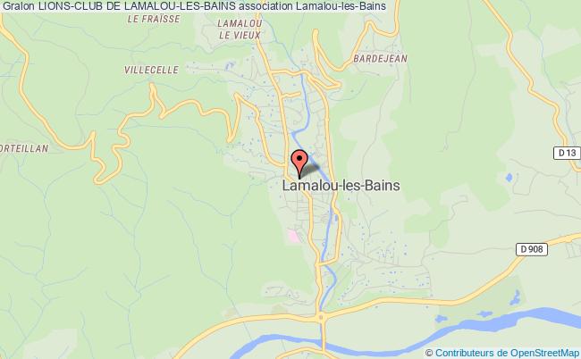 plan association Lions-club De Lamalou-les-bains Lamalou-les-Bains