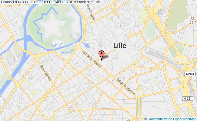 plan association Lions Club De Lille Faidherbe Lille