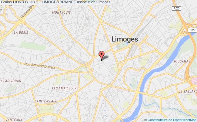 plan association Lions Club De Limoges Briance Limoges