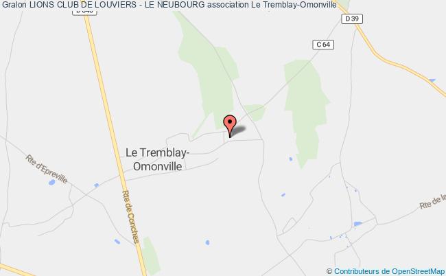plan association Lions Club De Louviers - Le Neubourg Tremblay-Omonville